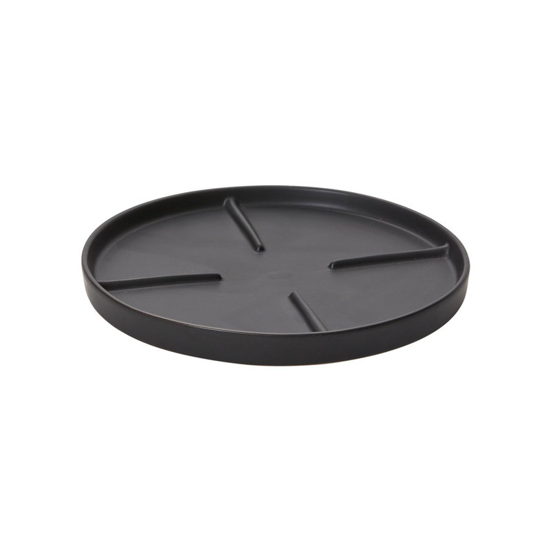 Noha Saucer, Noir, H 1,5 po x l 14,75 po x P 18 po