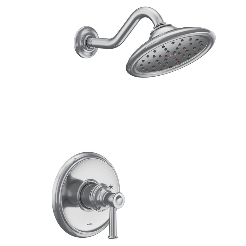 Ensemble de garniture de douche Moen Belfield M-CORE 2-Series, valve requise, Chrome