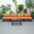 Letendre 4 - Person Modular Patio Conversation Set with Cushions-69129792