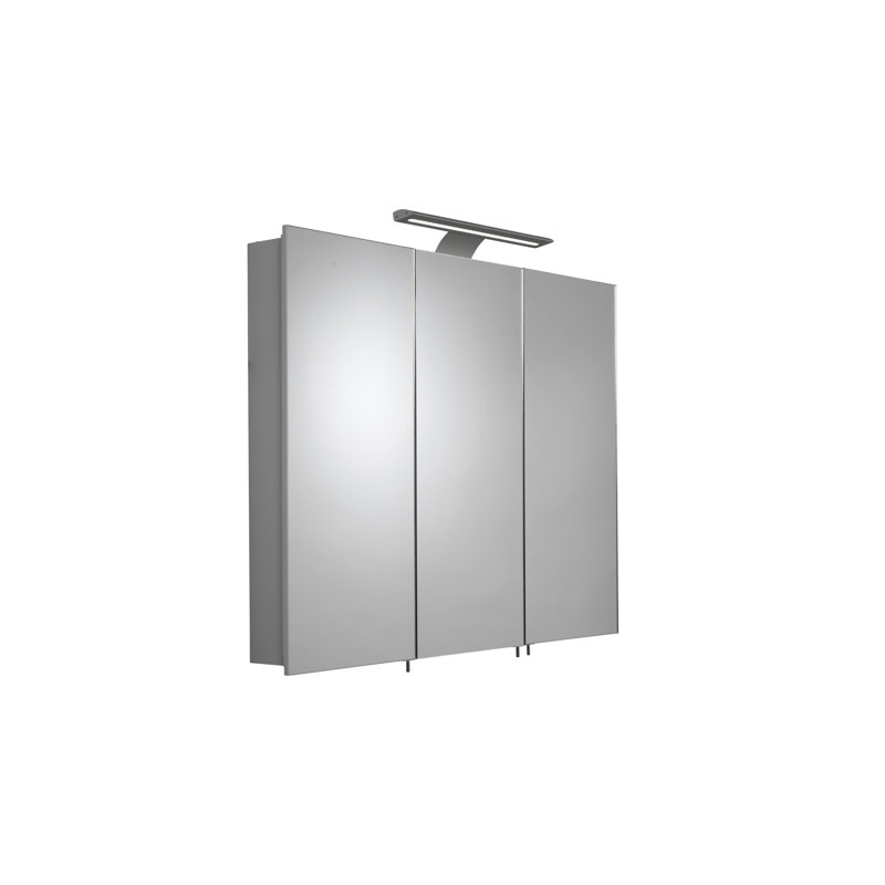 900mm W 766mm H Surface Frameless Medicine Cabinet Mirror 2 Adjustable