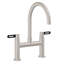 Bridge Kitchen Faucet With Sidespray - Arc Spout-642118077-642118049-642052356