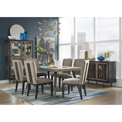 Rectangular Dining Table With 4 Host Chairs