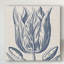 «Indigo Floral on Linen VI» par Vision Studio - reproduction de dessin sur toile-529432708