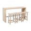 Ensemble de salle à manger rectangulaire L 18 po x l 65 po Daisjah