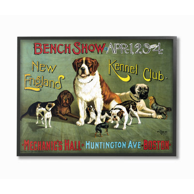«Vintage Kennel Club», reproduction d'impression sur affiche