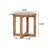 Tranice Round Acacia Outdoor Side Table