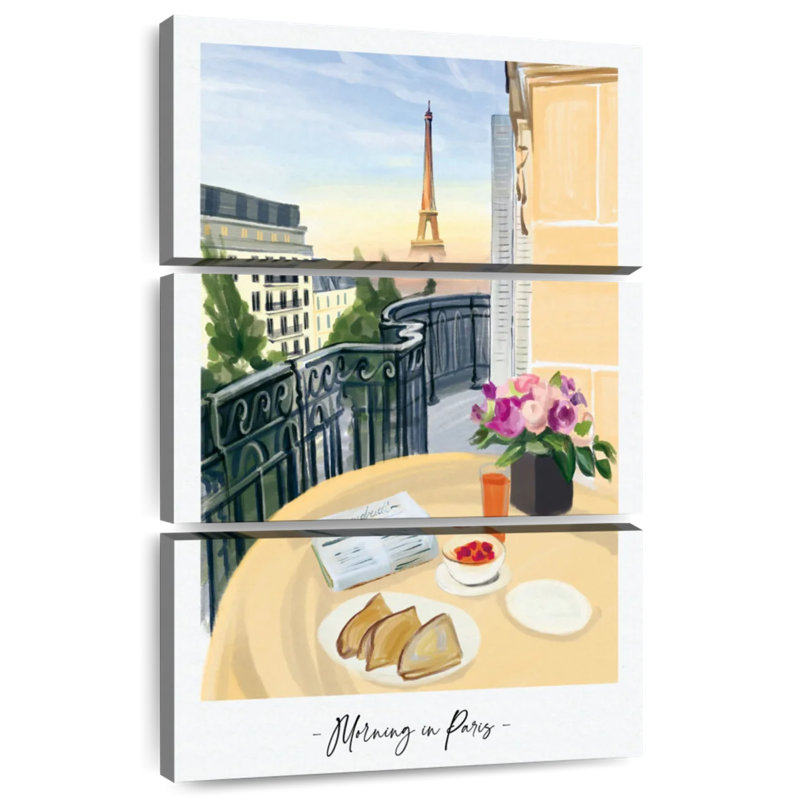 Petit déjeuner Sireci Paris View, H 32 po x l 20 po