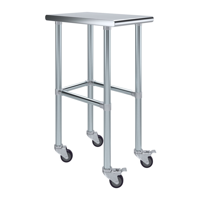 Table de travail en acier inoxydable, H 38 po x L 15 po x l 24 po