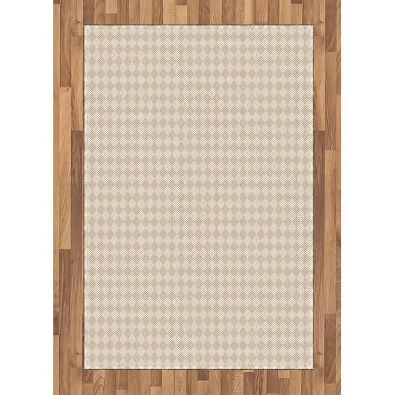Nikita Chequered Hand Woven Area Rug, Rectangle 120 x 180cm