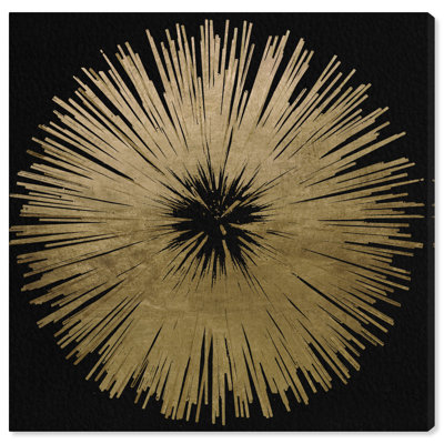 «Abstract Sunburst Golden Night», impression