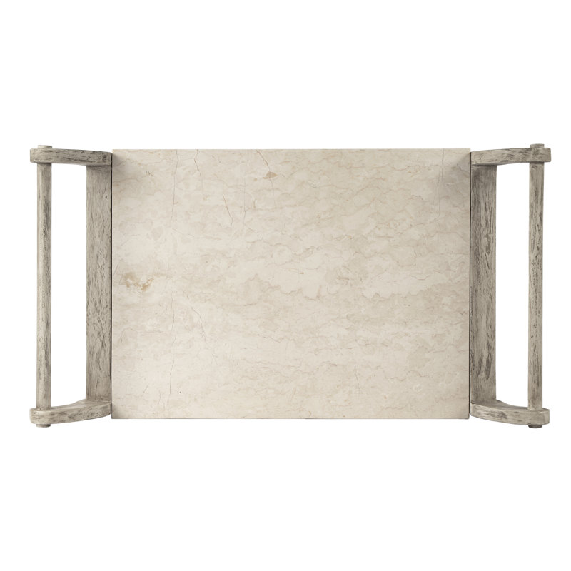 Danielle Marble Bar Cart, Gray