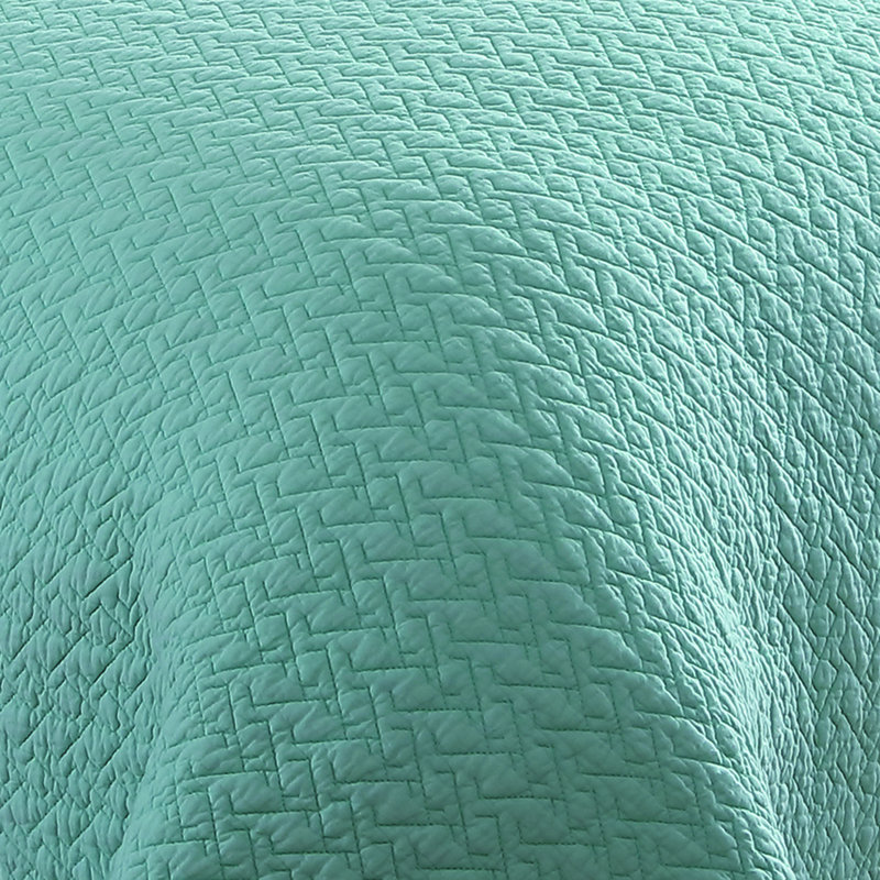 Ivory Cotton Reversible King Quilt Set