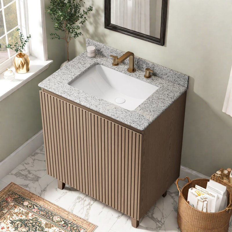 Meuble-lavabo (doit inclure le meuble-lavabo et le lavabo) 30 po Granite Modern, 29.92