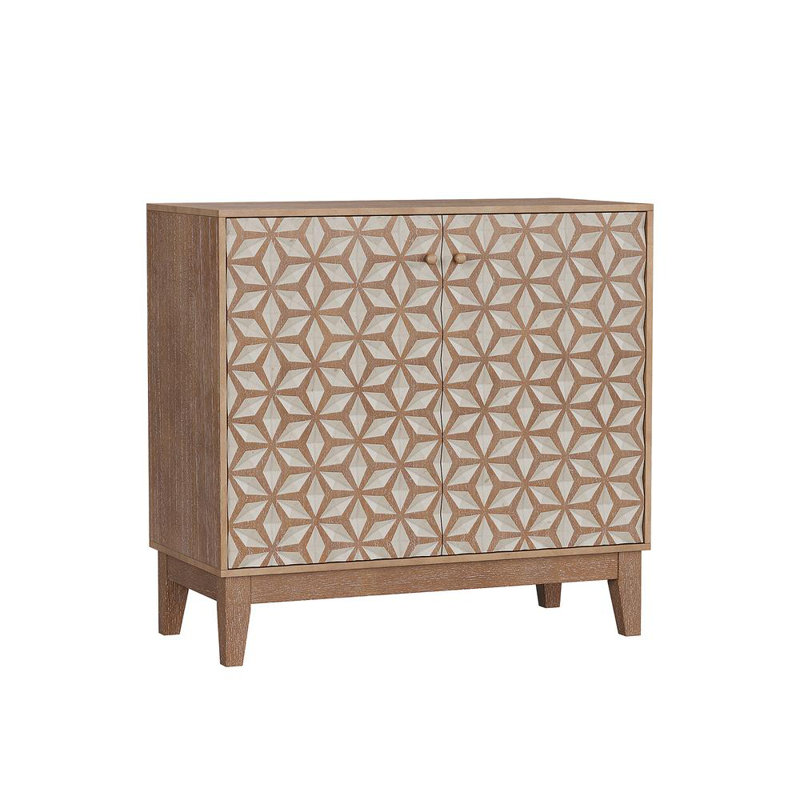 31.5-inch geometric design sideboard