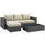 Ensemble modulaire d'extérieur Sunway 3 pièces Modway-31483388