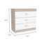 Commode 32 po à trois tiroirs noire-102615228