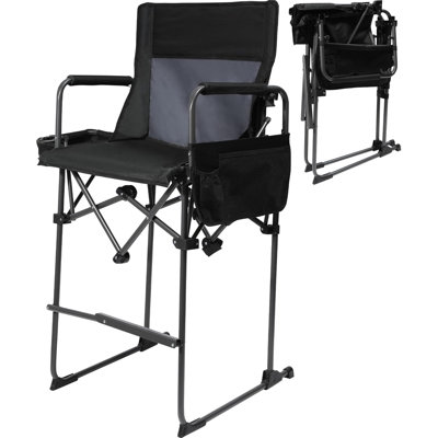 29" Seat Height Tall Folding Camping Chair Directors Chair