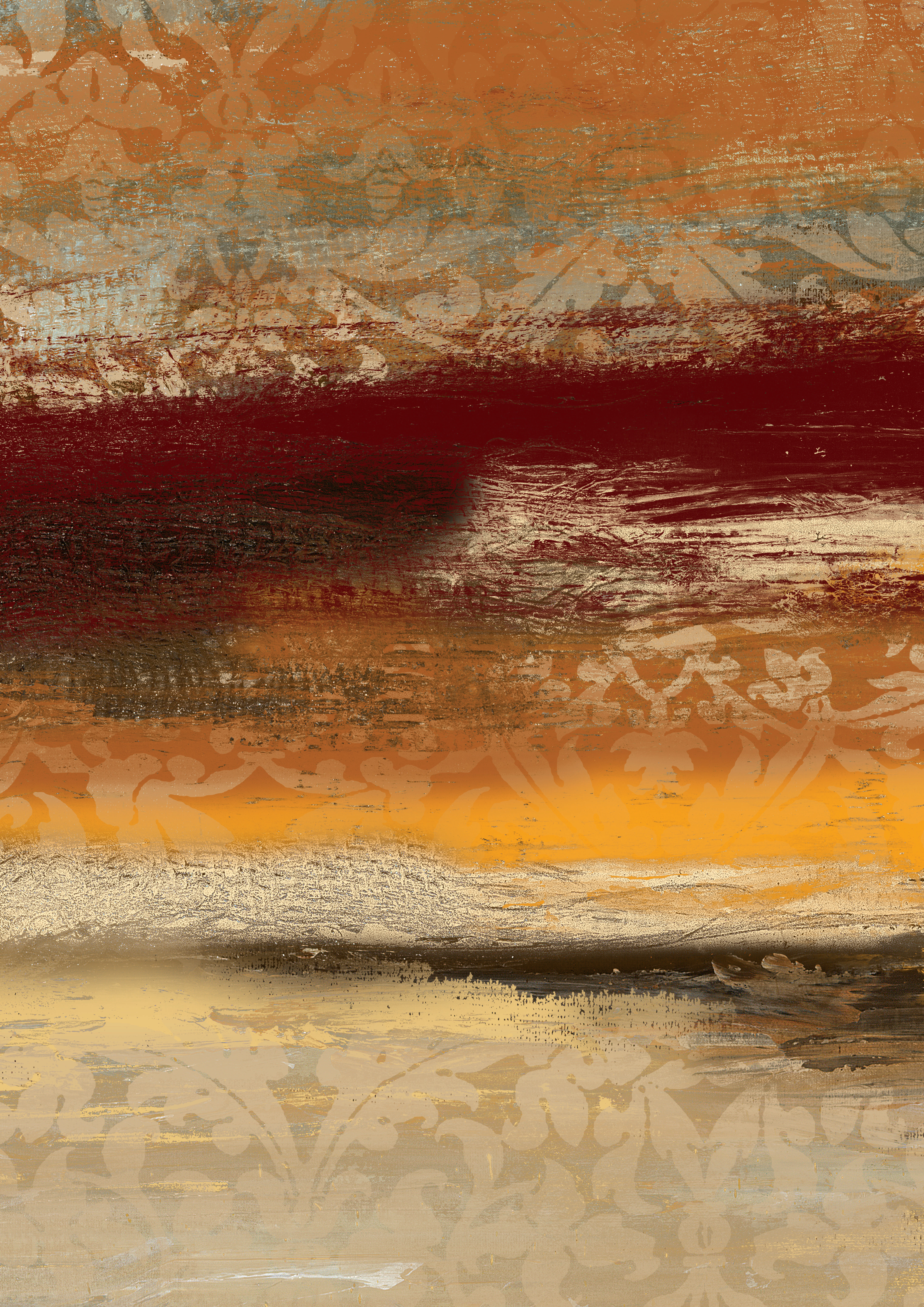 Ivy Bronx Rust Abstract | Wayfair.co.uk