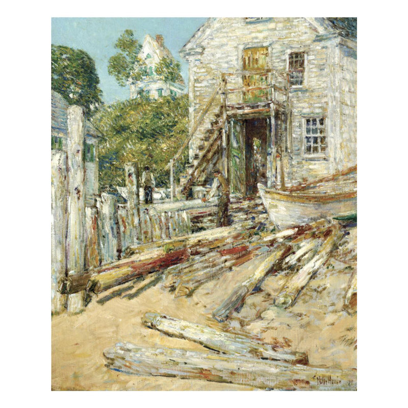 The Riggers Shop par Childe Hassam - Impression giclée, H 40 po x l 32 po