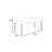 1Pc Dining Bench With Soft Fabric Upholstered Seat, Black Wooden Tapered Legs, Modern Style For Room, 41" X 16" 19" H Transitional Neutral Tone, Space
