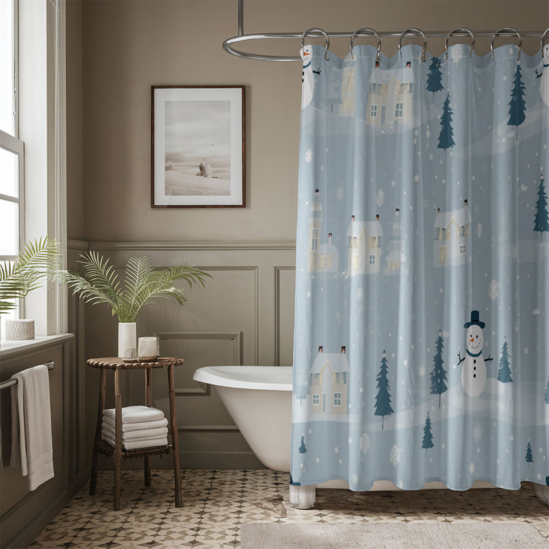 Rideau de douche Blue Fest - Premium, H 74 po x l 71 po