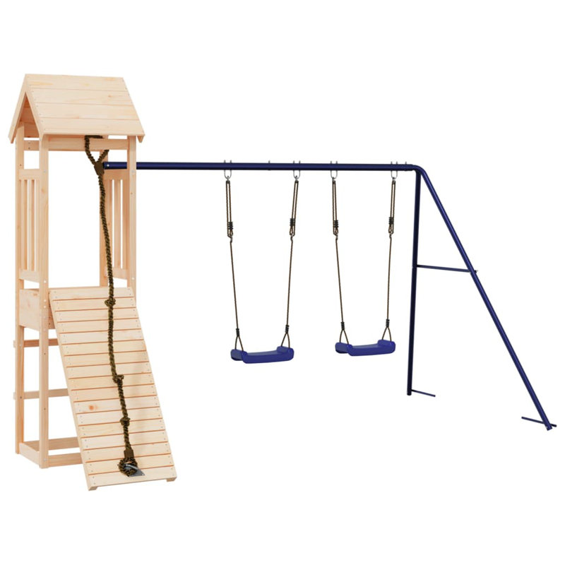 Garibay Freeport Park Swing Set with 1 Swing(s), Brown