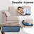 79" Upholstered L-Shaped Sofa with Ottoman -983497910