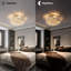Luminaire suspendu en forme de cristal de forme ronde en cristal K9 Raindrop Crystals Luminaire suspendu élégant pour chambre à coucher, couloir, bar, salon, salle à manger-1663171147-1663171142-1663171143