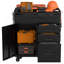 Armoire de rangement mobile pour outils, organisateur de garage avec compartiment verrouillable et 4 tiroirs, coffre en acier roulant