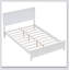 Modern White Solid Wood Full Platform Bed With Sturdy Wooden Slats Support,No Box Spring Needed-1226713688
