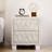Elegant Velvet Nightstand With 2 Drawers And Crystal Handle, Storage Bedside Table With Button-Tufted-1957533875
