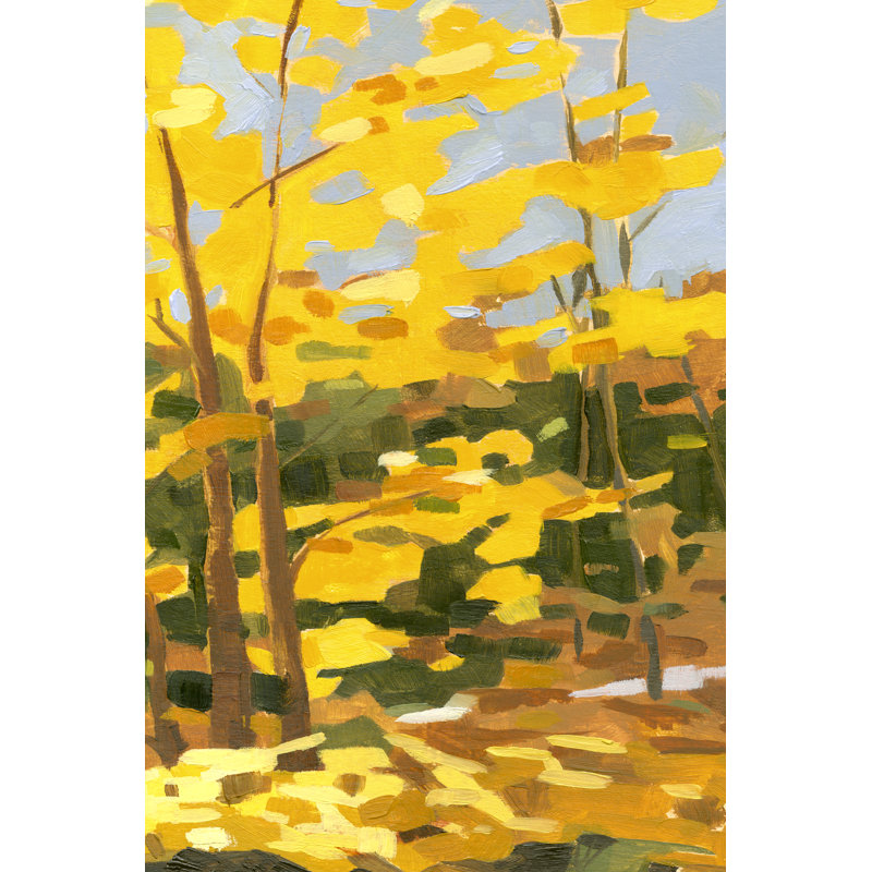Randonnée d'automne II, H 12 po x l 8 po