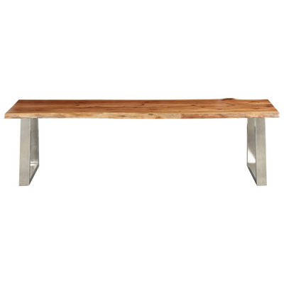 Oswalt Solid Wood Bench