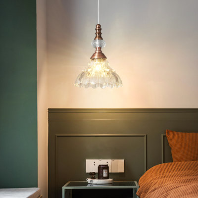 Modern Pendant Lighting Fixtures Vintage Glass Pendant Lights Hanging Lamp For Kitchen Island Dining Room Bedroom Living Room Coffee Shop Hallway