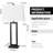 Rogina 28.5" Black Metal Table Lamp Set with USB Type-C Ports and Built-in Outlet-113301795-113301794