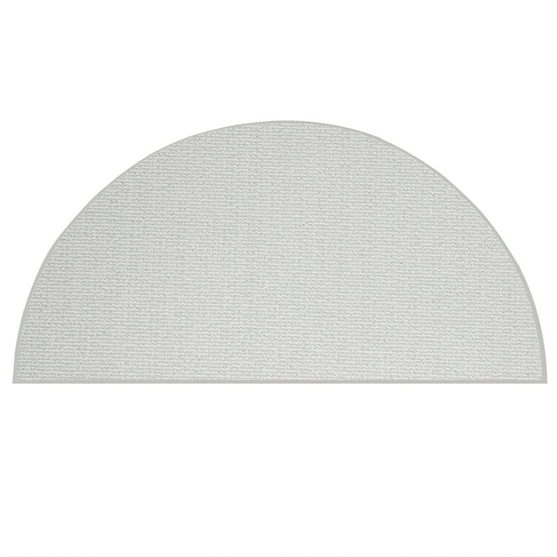 Tapis intérieur / extérieur Iconic - crème ivoire, Demi-cercle 5 pi 6 po x 11 pi