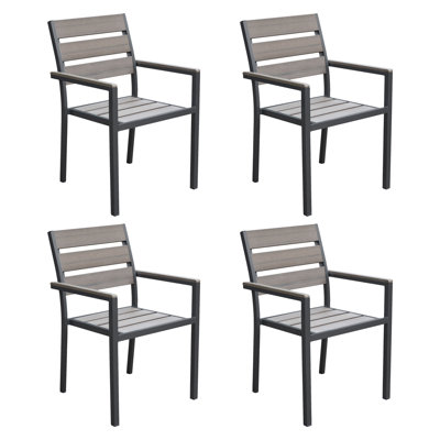Chaise de patio empilable Adlan