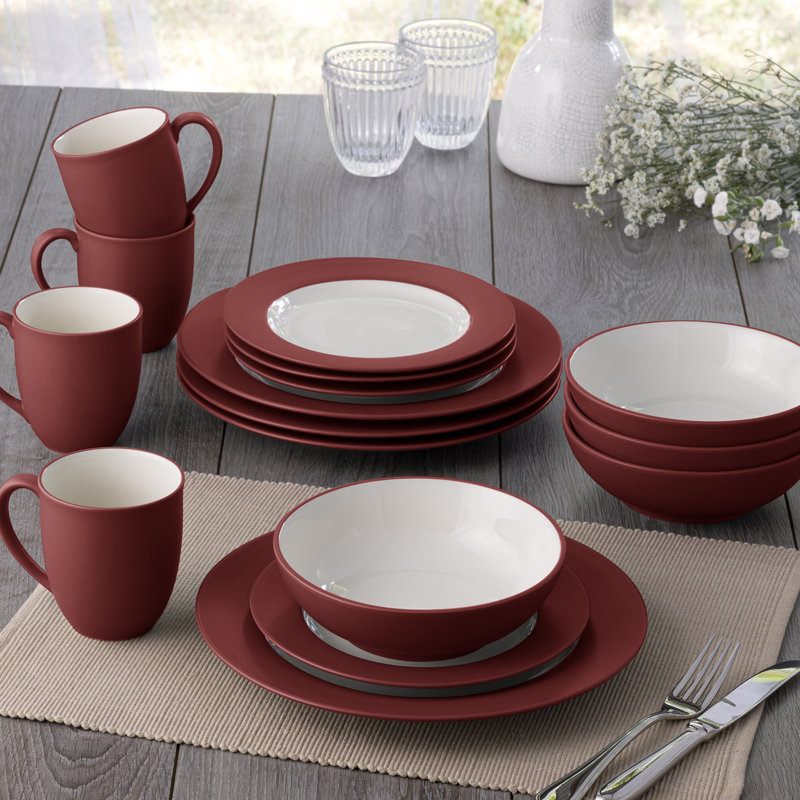 Assiettes plates Noritake Colorwave, 11 po, Framboise
