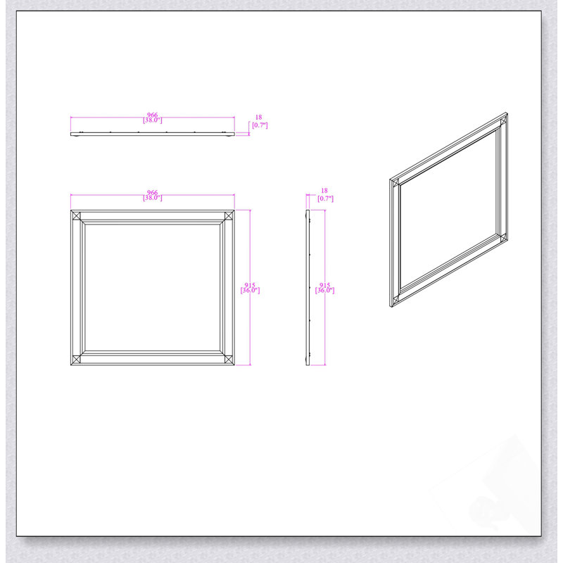 Miroir Soulmarie, Blanc