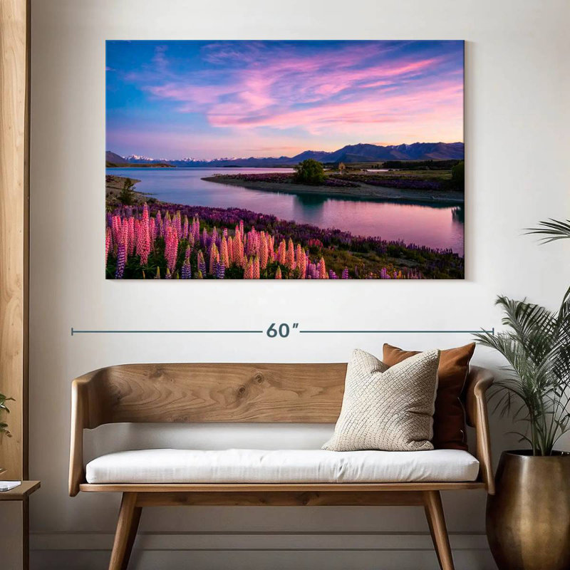Alvord aube au lac Tekapo, H 34 po x l 51 po