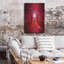 Ebern Designs «Red Sculpture» par Sebastien Lory, art mural en métal, 12 po x 16 po-1142129077