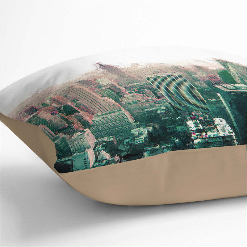 Square Throw Cushion, 55cm H x 55cm W x 20cm D, Stone