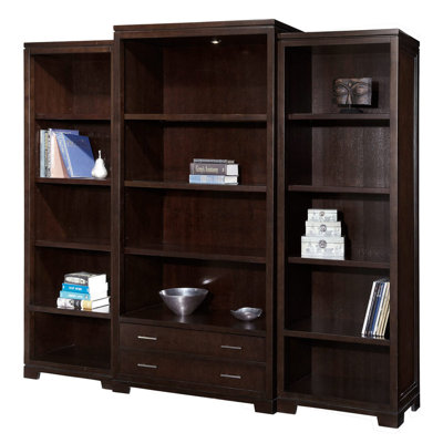 Bibliothèque standard en bois massif H 79 "x l 28" Barisha