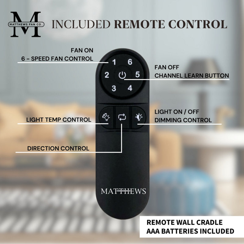 Irene 5 - Blade LED Ceiling Fan with Light Kit Included, Brushed Nickel, Matte White, 42"