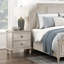 Finition deux tiroirs table de chevet meubles de chambre à coucher de conception traditionnelle 1pc