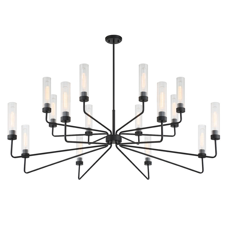 Jonze 16-Light Chandelier, Noir mat