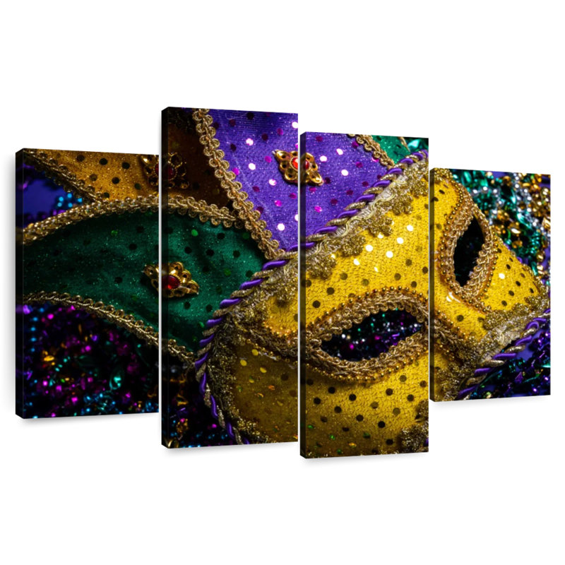 Masque de Mardi gras orné Lelend