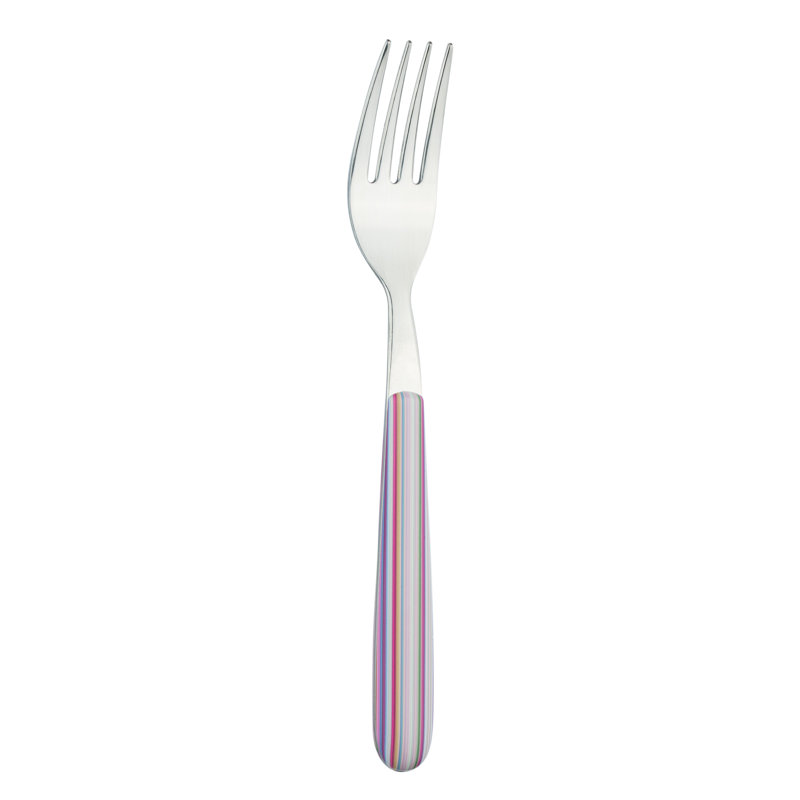Grunwerg Cutlery Greenworks, 24 Piece Cutlery Set , Service for 6, Pastel Stripe