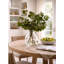 Faux Greenery Arrangement in Glass Vase