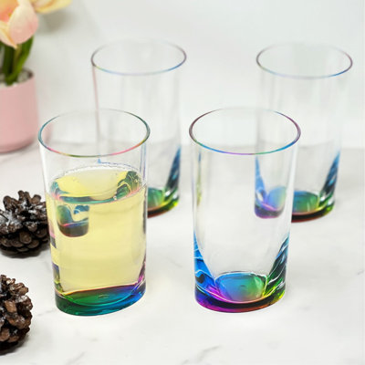Oval Halo Acrylic Glasses Drinking